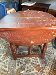 Maple Gate Leg Table, Needs A Little Love! Solid