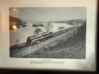 Framed 'the Last Fine Steam Train'