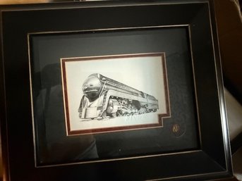 N & W RY Train Framed Print