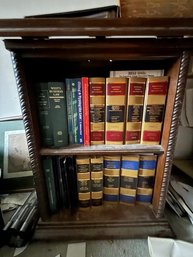 Bookcase/book Stand Solid Walnut All Books Included, Top Dictionary