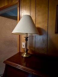 Brass Candlestick Table Lamp