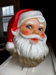 Vintage Poloron 1960's KITSCH Santa Styrofoam  Approx 24' Tall