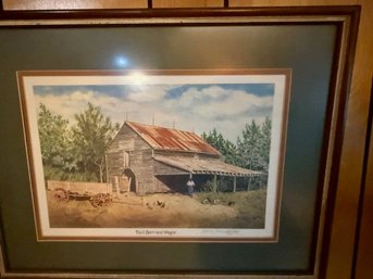 Framed Print Feed And Barn By Dona And Jerry Locklair