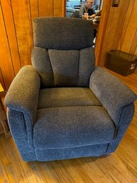 Fairly NEW Recliner, Charcoal Fabric Very Good To Excellent Condition