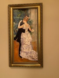 La Danse A Bougival ~ Renoir Framed Print Approx 8 X 18