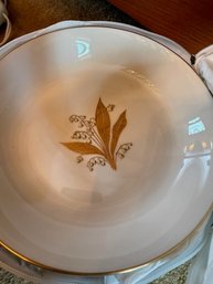 Service For 12 Mixed Heinrich And J Pouyat Limoges For John Wanamaker Gold And White