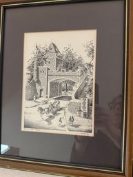 A Group Of Three Black And White Quebec Scenes