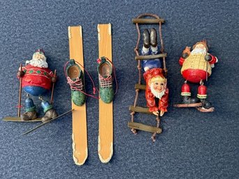 SANTAS! Skiing, Sledding, Dangling!