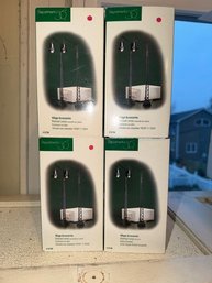 4 Boxes Of Heritage Village Dept 56 Railroad Lamps, Village Accessories