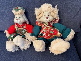 Two Christmas Bunnies