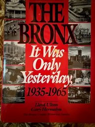 The Bronx, It Was Only Yesterday 1935-1965 First Edition 1992