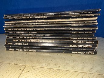 Set Of 13 Monarch Notes As Shown