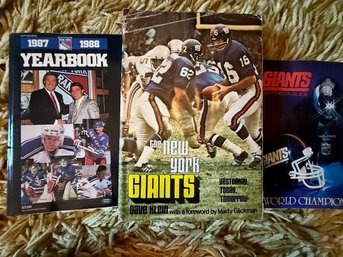Giants World Champions, NY Giants Yesterday, Today , Tomorrow,  1987 Ranger Year Book And