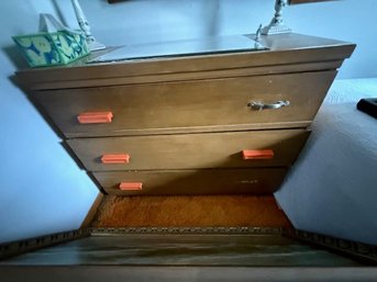 Mid Century Dress One Handle Replaced 3 Drawers