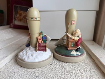 A Pair Of Cookie Stamp Brown Bag Cookie Art Sleigh And Gifts