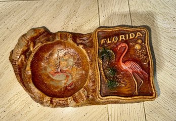Vintage Florida Ashtray And Cigarette Holder