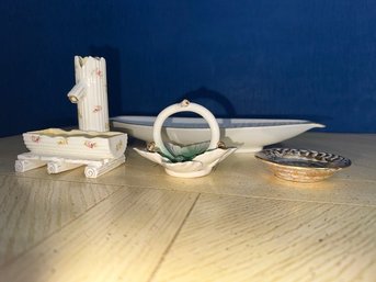 Collection Of Porcelain Smalls Bavaria, Stangl, Italy  4 Pieces
