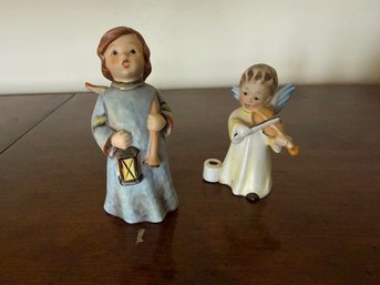 A Pair Of Angels Goebel West Germany Figurines,  1987