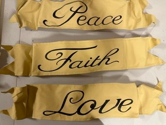 Peace Love Faith Flexible  Banners