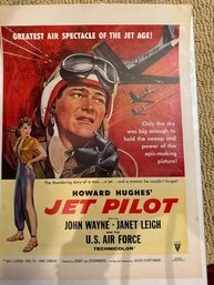 Original Magazine Advertisement 1946 Jet Pilot With John Wayne And Samovar Vodka