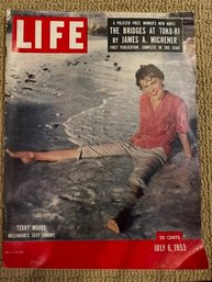 Life Magazine 1953 July Terry Moore Hollywood's Sexy Tom Boy