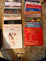 Keith Haring Christmas Albums Barbra Streisand, Jackie Gleason, Frank Sinatra, Etc