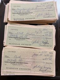 Hundred Or So Cancelled Checks, From The 1960's Chemical Bank