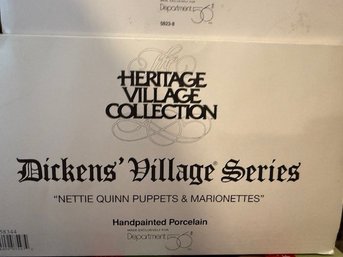 Nettie Quinn Puppets And Marionettes Dickens' Village Dept 56