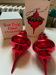 Tear Drop Finial Ornament 2 Approx 8'