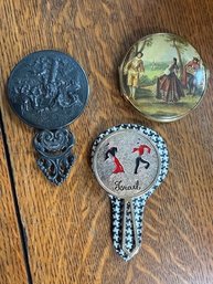 A Group Of Pocket Mirrors And A Compact West Germany, Denmark, Israel