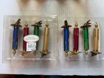 Hand Painted Glass Candle Ornaments