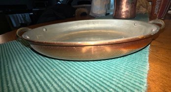 Vintage Oval Copper Au Gratin