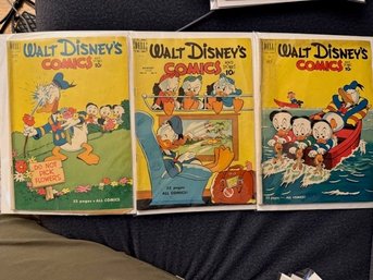 Collection Of Three Walt Disney Comics, July, August, September