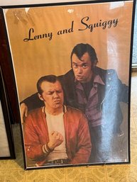 Framed Lenny And Squiggy Poster 1978
