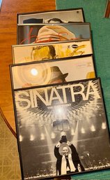 Group Of Framed Frank Sinatra Albums