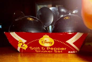 Mickey Mouse Salt And Pepper Shakers In Original Packaging By Disney