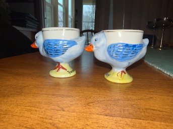 A RARE Pair Of Vintage Egg Cups Fanny Farmer