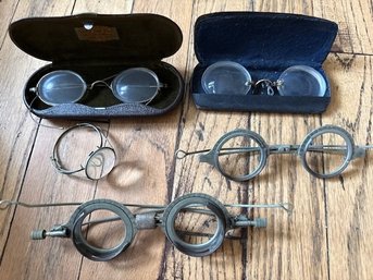A Collection Of Ophthalmological Testing Glasses And Spectacles 19th Century From Berlin