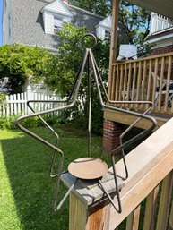 Wrought Iron Star Candle Holder Over 12'