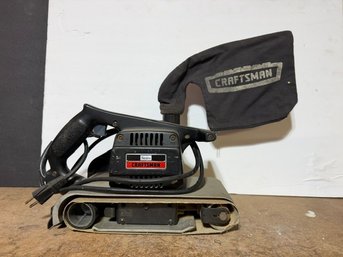 Craftsman Four Inch Belt Sander Dustless Double Insulated