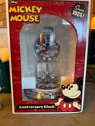 Mickey Mouse Anniversary Clock NIB