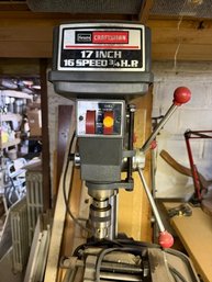 Craftsman 17' 16 Speed 3/4' H.p. Floor Drill Press Heavy Duty