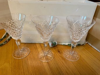 Set Of 8 EIGHT Waterford Lismore Wine Glasses