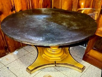 Round Marble Topped Coffee Table 30' Round 17.5' Height