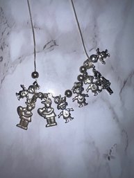 Sterling Silver Charm Necklace