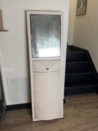 Early 1960's Metal Bathroom Vanity And Laundry Basket