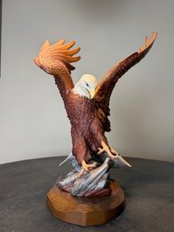 Cybis Porcelain American Bald Eagle 1992 Approx 16w' X 12d' X 23H'