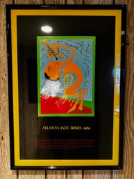 Atlanta Jazz Series Poster 1989 Miles Davis Framed