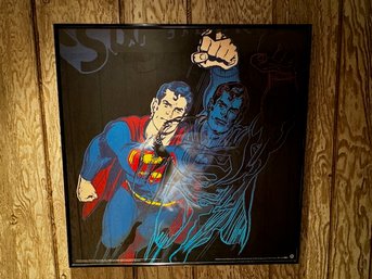 RARE POSTER Andy Warhol Superman Framed TeNeues Publishing,