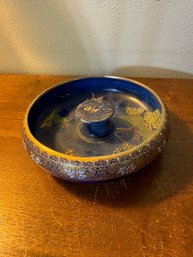 Exceptional Carlton Ware W& R Stoke On Trent Persian Blue Enameled Dish